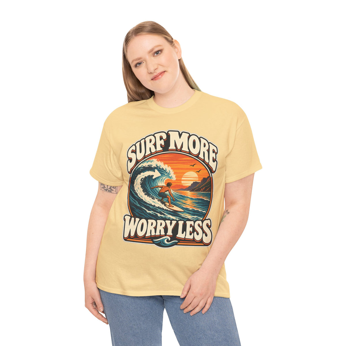Surf More, Worry Less T-Shirt