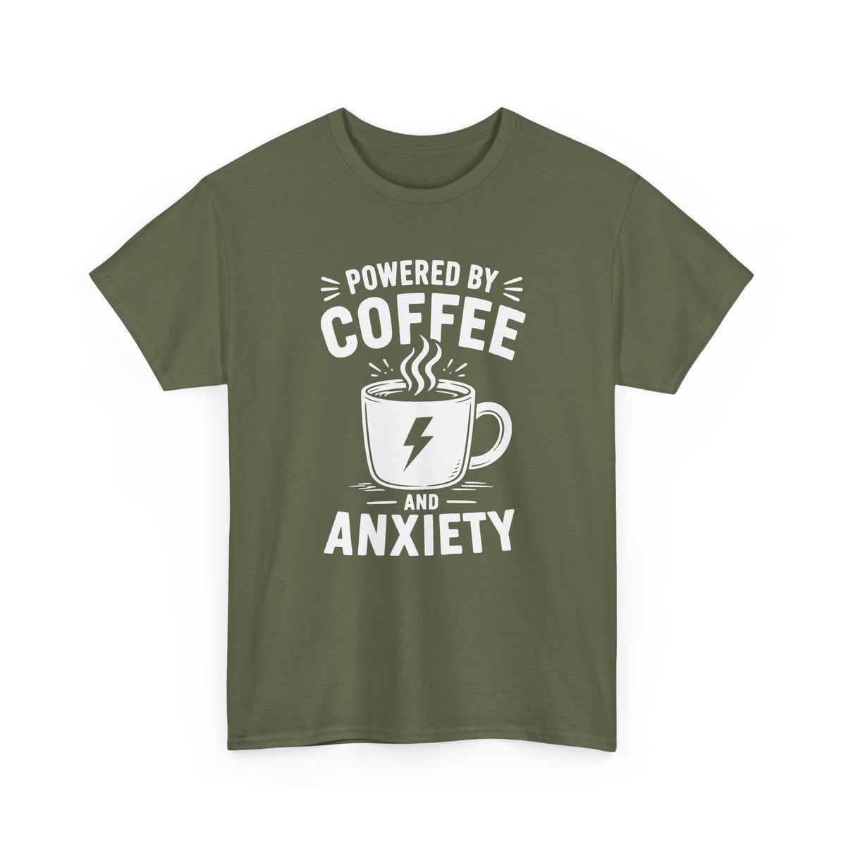 Powered by Coffee and Anxiety T-Shirt