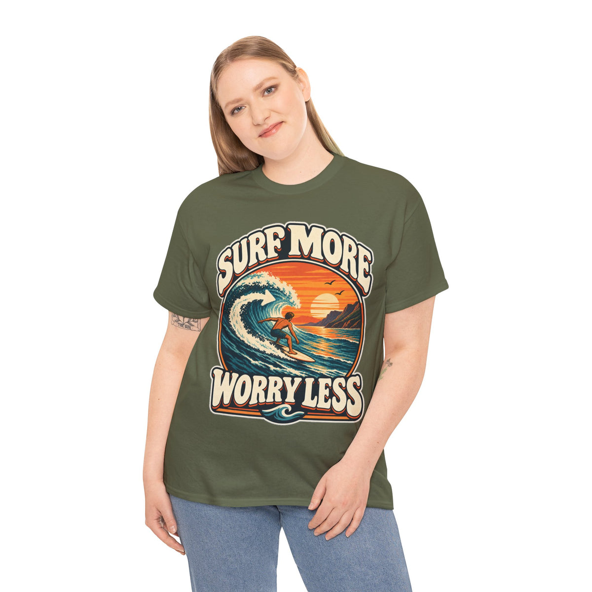 Surf More, Worry Less T-Shirt