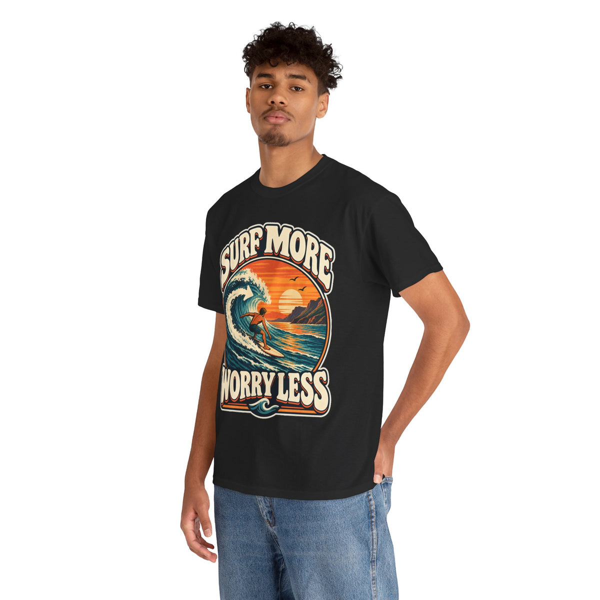 Surf More, Worry Less T-Shirt