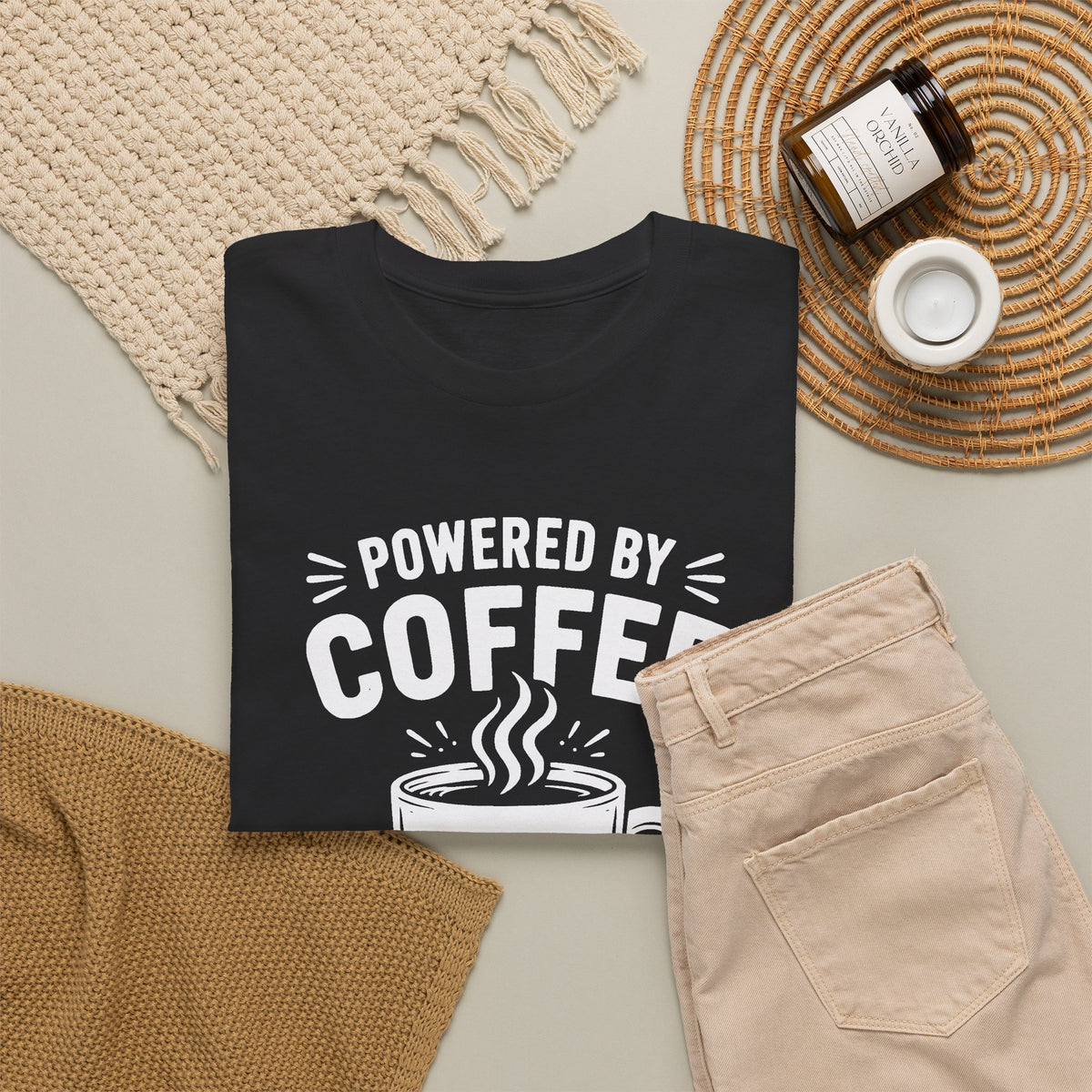 Powered by Coffee and Anxiety T-Shirt