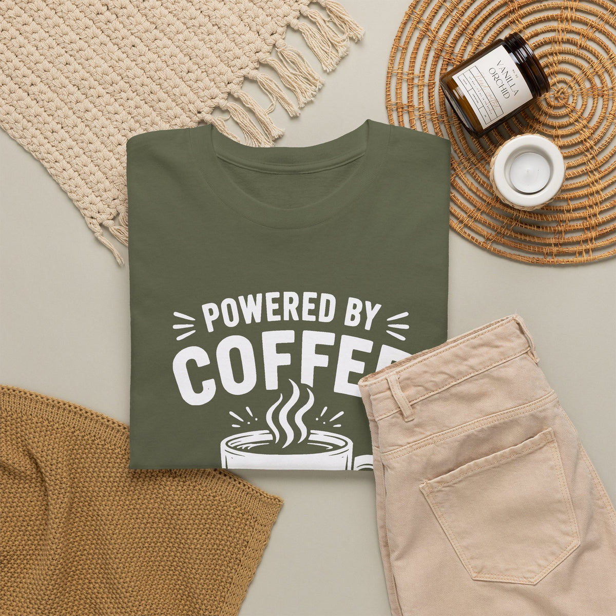 Powered by Coffee and Anxiety T-Shirt