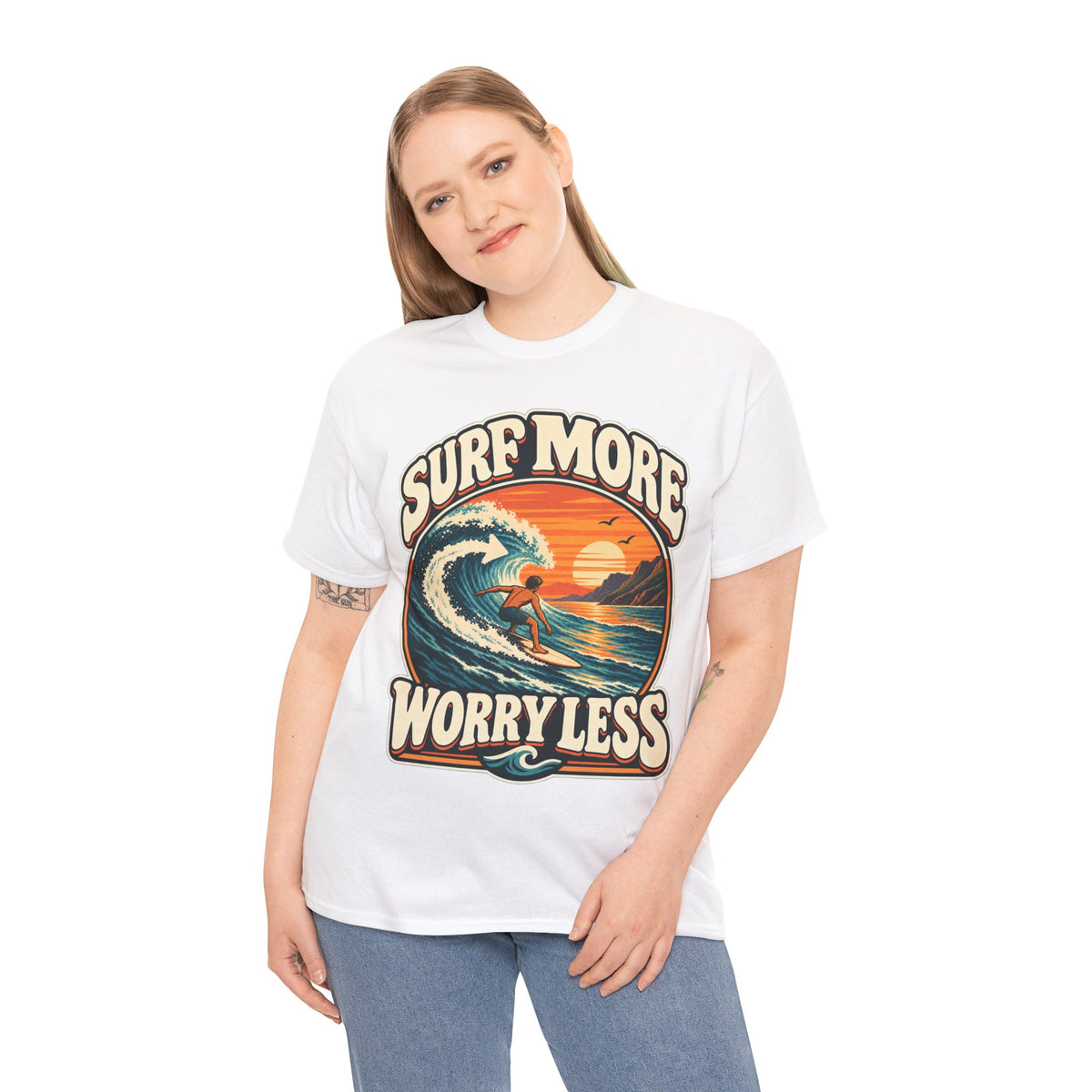 Surf More, Worry Less T-Shirt