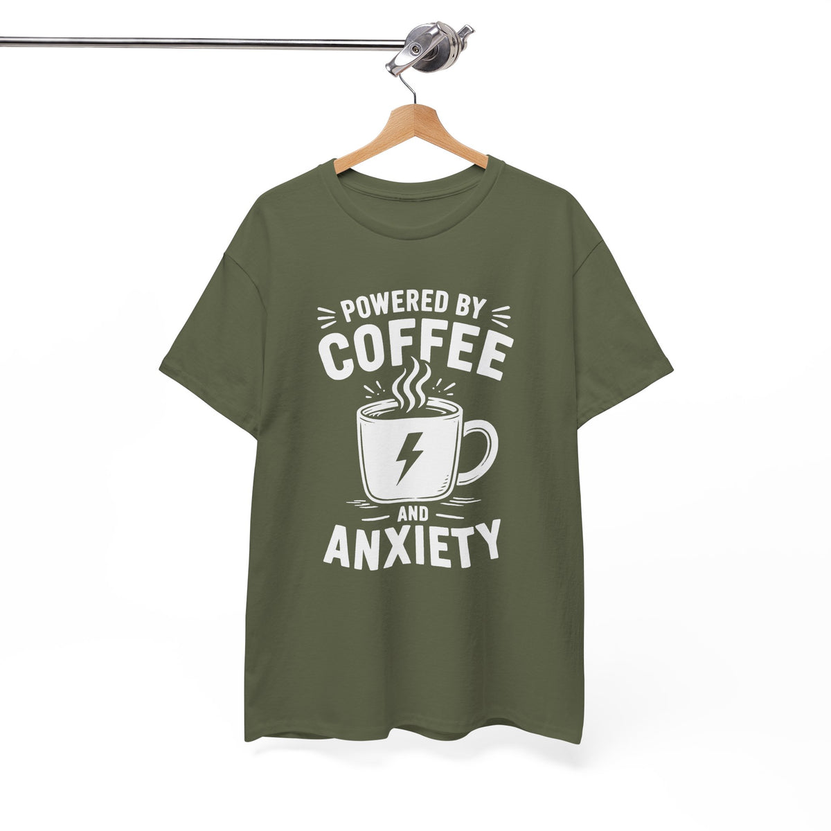 Powered by Coffee and Anxiety T-Shirt